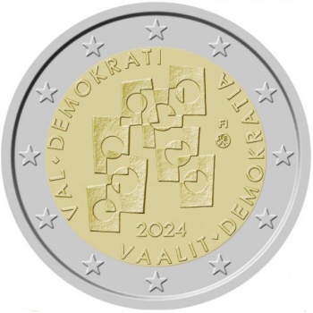 Soome 2024. a 2 € juubelimünt - valimised ja demokraatia