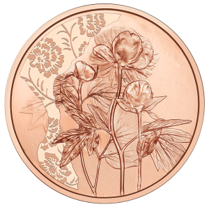  The language of flowers. The Peony- Austria 10€ 2024 copper coin, 15 g