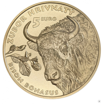 Slovakkia floora ja fauna. Euroopa Piison. Slovakkia 5 €  2024. a. meenemünt