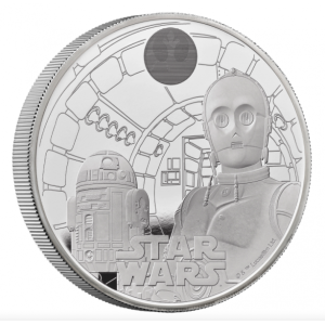 Star Wars R2-D2 and C-3PO United Kingdom 10 £ 2022 99,9% Silver Proof Coin, 5 oz