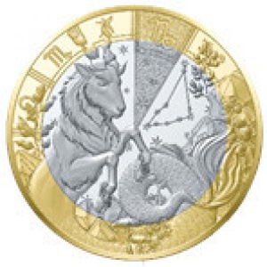 Zodiac Series. Capricorn. France 5€ 2026  base metal coin.