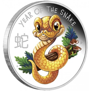 Sündinud Mao aastal 2025. Maoke  - Tuvalu 1/2 $ värvitrükis 99,99% hõbemünt, 15.553 g