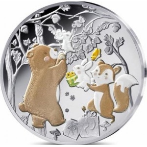 Ensimmäinen kolikkoni. Ranska 5 € 2025 99,9% hopearaha, 12 g
