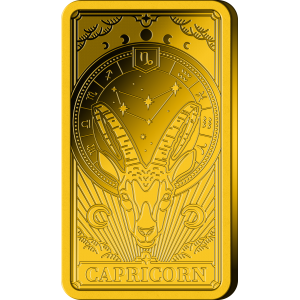Zodiac Series Capricorn. Solomon Islands 10$ 99,99% Gold Coin 1/200 oz