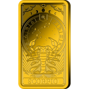 Zodiac Series. Scorpio. Solomon Islands 10$ 99,99% Gold Coin 1/200 oz