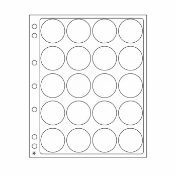 Plastikleht ENCAP 34/35 mm kapslis müntidele 2 lehte pakis