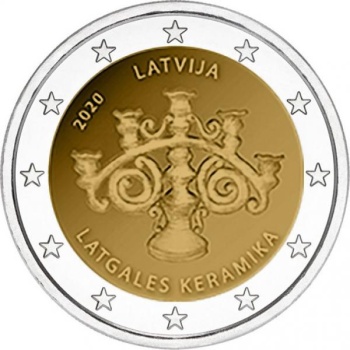 Läti 2020 a 2€ juubelimünt  - Latgale keraamika