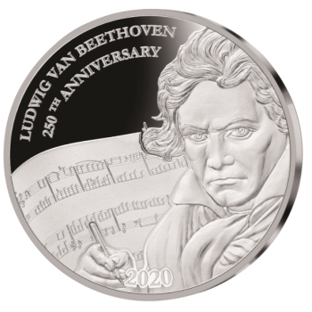 Ludwig V Beethoven 250th Anniversary  1$ Fiji 2020 1 oz 99,9% silver coin