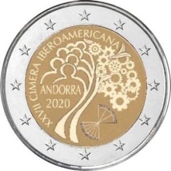 Andorra 2€ commemorative coin 2020 - XXVII. Ibero-American Summit 2020 Andorra