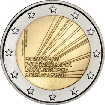 Portugal 2€ commemorative coin 2021 - Portuguese Presidency of the Council of the European Union