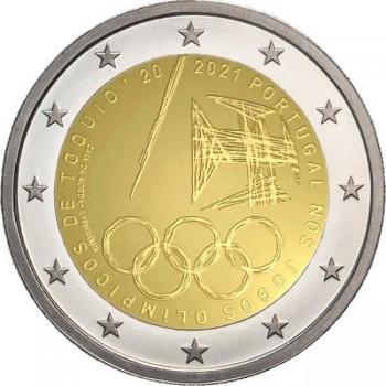 Portugal 2€ commemorative coin 2021 - Portugal’s participation in the 2020 Tokyo Olympics