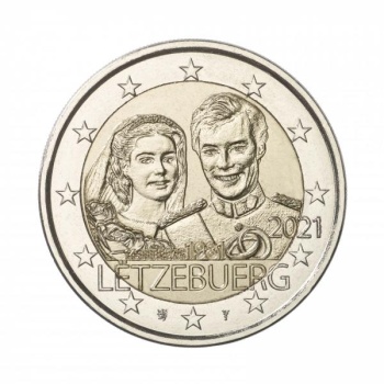 Luxembourg 2€ commemorative coin 2021 -The 40th anniversary of the marriage of Grand Duke Henri