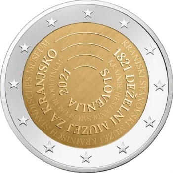 Slovenia 2€ commemorative coin 2021 - The 200th anniversary of the establishment of Provincial Museum for Carniola, the first museum in Slovenia