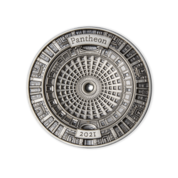 Pantheon - Saalomoni saarte 10 $ 2021. a antiikviimistlusega 99,9% hõbemünt, 100 g