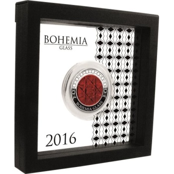 Bohemia lasintaite - Kongo 1000 Fr. 2016.v.  Bohemia lasilla 2 unssi 99,99% hopearaha