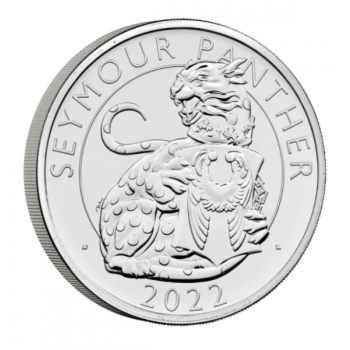 Kuninkaalliset Tudor -pedot Seymour Pantheri. Isobritannia 5£ 2022  kupari-nikkeli raha