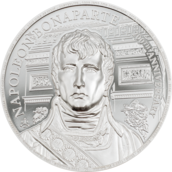 "Наполеон Бонапарт"  Остров Святой Елены 1 £ 2021 г. 99,9% серебряная монета. 1 унция