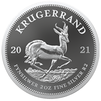  Krugerrand South-Africa 2021 Fine Silver proof coin, 2 oz