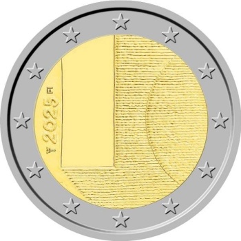 Finland 2€ commemorative coin 2025 - Diplomacy and Foreign Policy (coin card Fi/Eng)