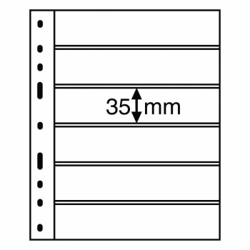 Optima postimerkki sivu 6 S (180 mm x 35 mm)   Musta tausta