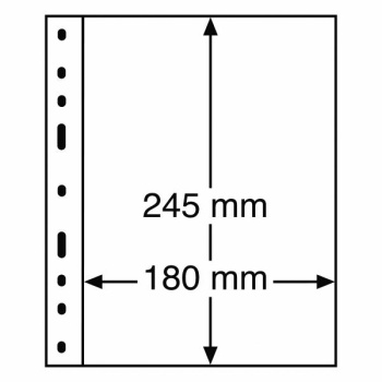 Optima margileht  1 vahega (180 x 245 mm) , must taust