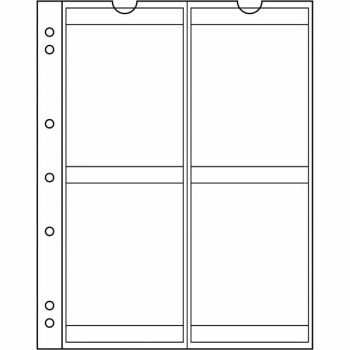 Coin sheet Numis NH 4 for 4 coins up to 66 mm