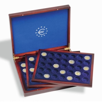 Puiduimitatsiooniga karp VOLTERRA TRIO de LUXE - kapslis 26 mm müntidele (2€) 
