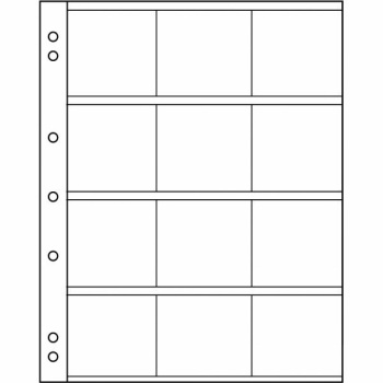 Coin sheet Numis for 12 Matrix coin holders