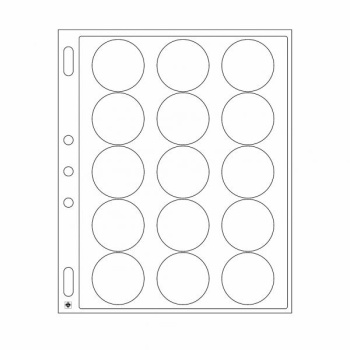 Plastikleht ENCAP 44/45 mm kapslis müntidele 2 lehte pakis