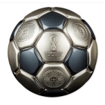 "FIFA World Cup 2022 Doha". Solomon Islands 10$ 2022 99,9% silver coin with antique finish, 3oz