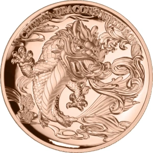 Dragon's Ninth Son - Chiwen -Samoa 0,20$ 2026 copper coin, 45 g