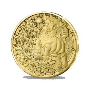 Lunar Year of the Goat 2027 France 0,25€ Brilliant Uncirculated Coin