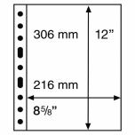  Plastic pocket Grande 1 S (Black) for stamps