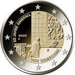 Saksa 2€ erikoisraha 2020 - 50 vuotta Willy Brandtin polvistumisesta Varsovassa
