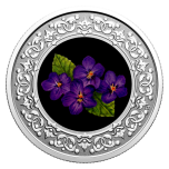 Floral Emblems of Canada: Quebec Blue Flag Iris Canada 3$ 2020 99,99% Silver Coloured Coin 7,96 g