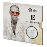 Musiikkilegenda Elton John.  Iso-Britannia 5 GBP 2020 kupari-nikkeli raha, 28,28 g