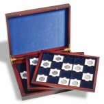 Presentation case VOLTERRA TRIO DE LUXE, for 60 Quadrum coin capsules 50X50mm