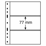 Optima margileht 3 vahega (77 x 180 mm) must taust