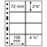 Лист GRANDE для купюр и открыток 4CT (72 x 150 mm)