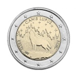 Viro 2€ erikoisraha 2021 - Viron kansalliseläin susi