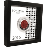 Bohemia klaasikunst - Kongo 1000 Fr. 2016.a.  Bohemia klaasist elemendiga 2untsine 99,99% hõbemünt