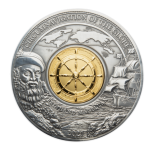 «Фернан Магеллан" Барбадос 5$ 2021 г. 99,9% серебряная монета . 3 унции