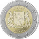 Liettua 2€ erikoisraha 2021 - Dzūkija (sarjasta ”Liettuan etnografiset alueet”)coin card