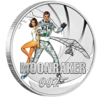 James Bond - Moonraker. Tuvalu 1/2$ 2021 coloured 99,9% silver coin. 15,53 g.