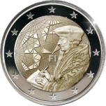 2 € юбилейная монета 2022 г. Финляндия «35 лет Программа Эразма» 
