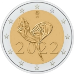 Soome 2022. a 2 € juubelimünt - Soome rahvuslik ballett 100.a. 