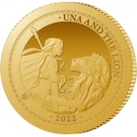 Una & the Lion. Saint-Helena, Ascension and Tristan da Cunha 2 £ - 2022 99,9 % silver coin, 0,5 g