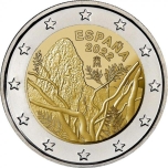 2 € юбилейная монета 2022 г. Испания - Национальный парк Гарахонай. 