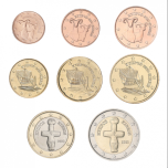 Годовой набор Евро монет Кипр 2023 - комплект