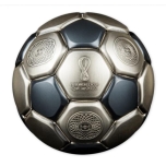 "FIFA 2022 Doha". Solomon Islands 10$ 2022 99,9% silver coin with antique finish, 3oz